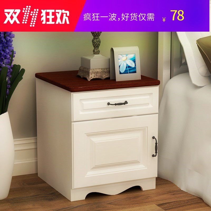 Northern Europe bedside cupboard bedroom Bedside Lockers Storage cabinet Economic type Corner cabinet Side table Simplicity modernin the Residential furniture , Cabinet , Bedside cabinet category - from Buy2taobao.com to provide professional Taobao agent buy service