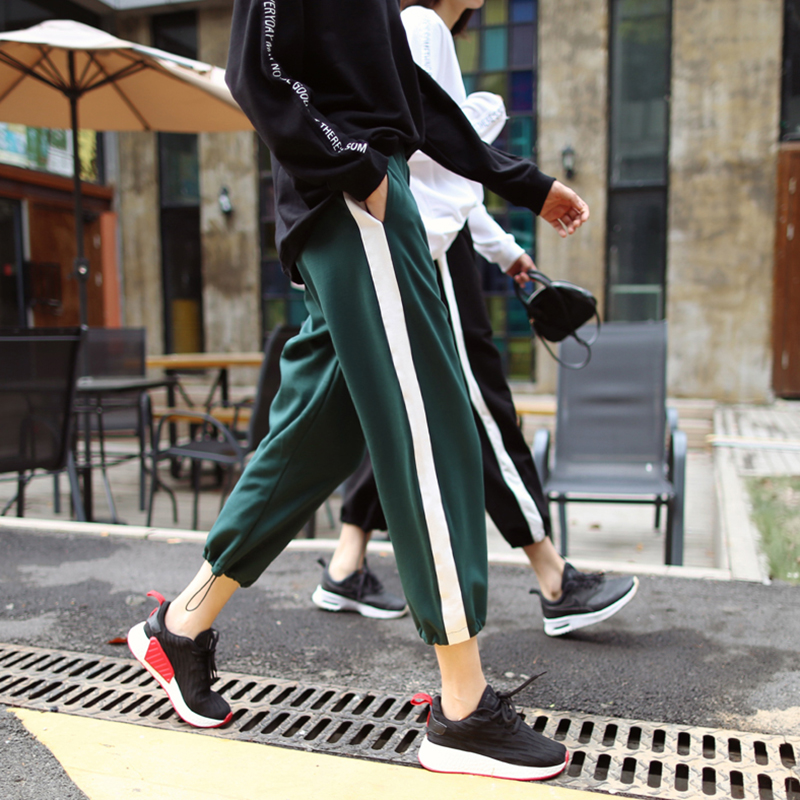 leisure time Thin section motion Cropped Trousers 2019 Spring and summer fat MM Loose big yards 200 Wide leg pants trousersin the Women's clothing/Boutique , Pants , Casual pants category - from Buy2taobao.com to provide professional Taobao agent buy service
