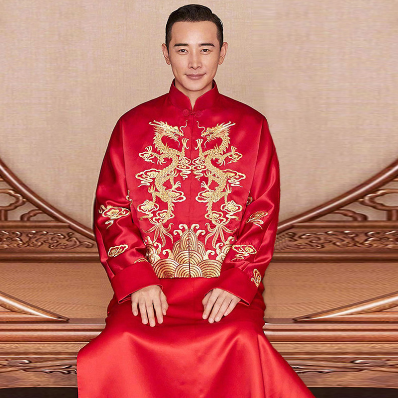 秀禾服男2019新款中式結婚禮服男裝古裝新郎馬來服唐裝男士 L756在類目 女裝/女士精品, 唐裝/民族服裝/舞臺服裝, 民族服裝/舞臺裝中 - 來自Buy2taobao.com提供專業的淘寶代購服務