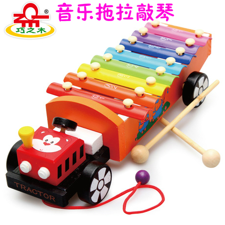 木制儿童音乐早教手敲琴 1-2-3岁宝宝琴敲击琴拖拉八音琴益智玩具|ruв категории игрушка/коляска/головоломка/блоки/модель, музыкальная игрушка/детей музыкальный инструмент, стук цинь - от Buy2taobao.com для оказания профессиональной услуги покупки агента Taobao
