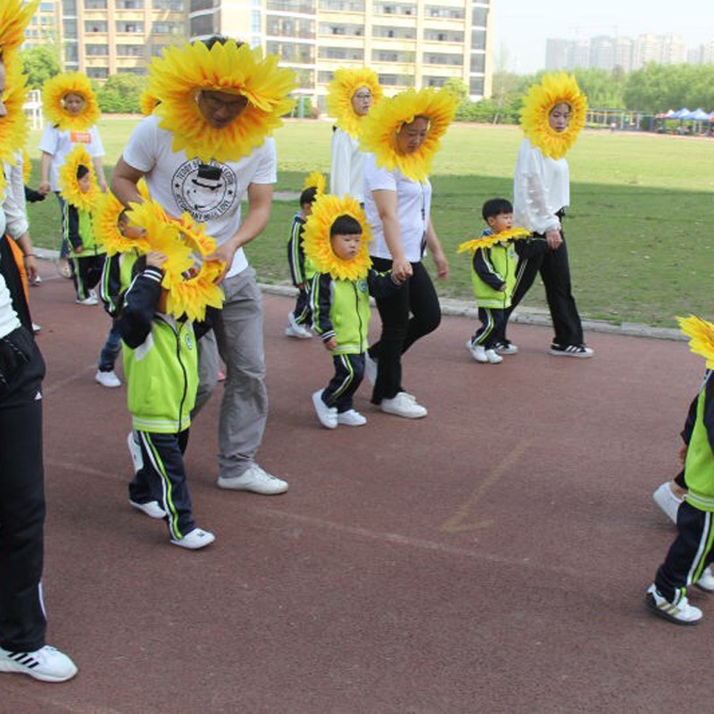 向日葵头套太阳花脸套运动会入场道具校运会开幕方队道具|ruв категории движение/йога/фитнес/фанаты товаров, танец/аэробика/гимнастика, Чирлидинг, больше болельщицы аксессуары - от Buy2taobao.com для оказания профессиональной услуги покупки агента Taobao