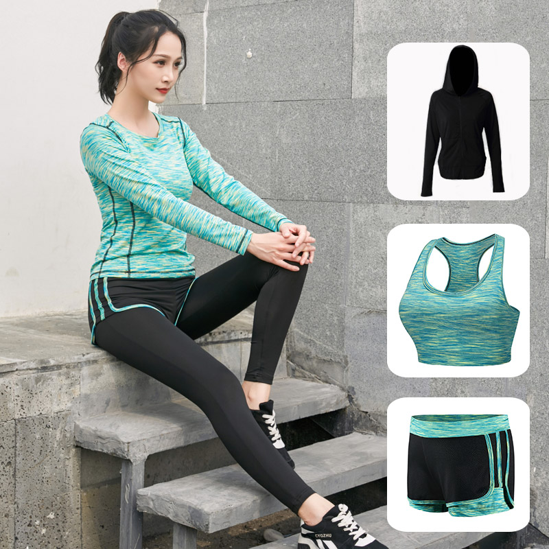 Yoga suit suit 2018 new pattern Autumn and winter Gym run motion suit beginner Bodybuilding suitin the Sports/Yoga/Fitness/Fans supplies , Yoga , Yoga clothes category - from Buy2taobao.com to provide professional Taobao agent buy service