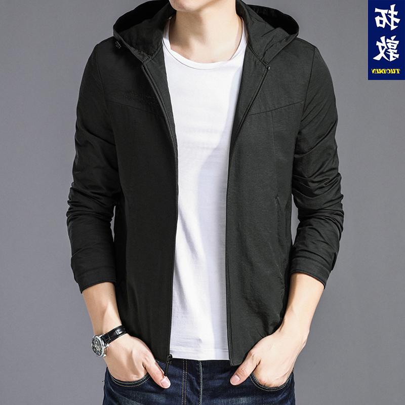 高档正品牌男士外套2019春秋季新款中青年成熟商务休闲夹克连帽男在类目 男装, 夹克中 - 来自Buy2taobao.com提供专业的淘宝代购服务