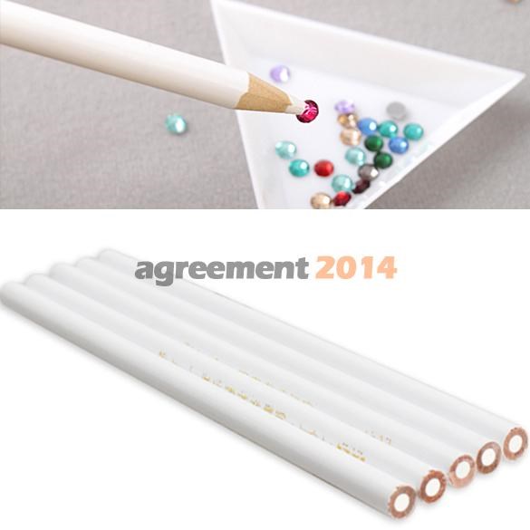 5PCS White Nail Art Rhinestones Gems Picking 3D Design Paint|ruв категории начало ежедневно, защитное оборудование, Другие Сиз - от Buy2taobao.com для оказания профессиональной услуги покупки агента Taobao