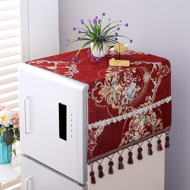 Refrigerator towel Gabion Fabric art European style household Single door Double door Refrigerator Washing machine Microwave Oven dustproof Protective coverin the Home Fabric , Dust protection cover , Universal cover towel category - from Buy2taobao.com to provide professional Taobao agent buy service