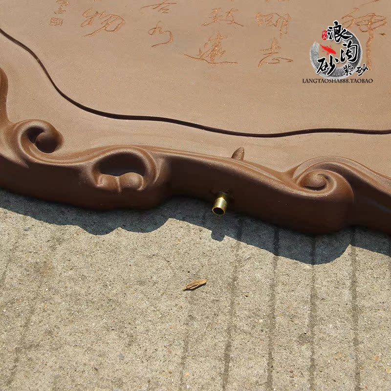 宜興紫砂茶盤 大號茶海茶台排水式 紫泥全手工刻字 牛氣沖天 77CM在類目 餐飲具, 茶具, 茶盤中 - 來自Buy2taobao.com提供專業的淘寶代購服務