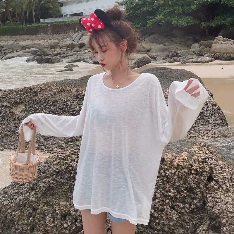 外套薄款比基尼防晒超仙游泳衣外搭套头防晒女沙滩罩衫衣海边度假|ruв категории движение/йога/фитнес/фанаты товаров, плавание, плавательный оборудования, пляж пальто - от Buy2taobao.com для оказания профессиональной услуги покупки агента Taobao