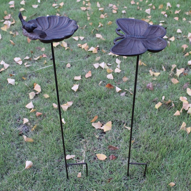 Retro Countryside villa courtyard cast iron Iron art Bird Feeder Bird food bowl Garden ornament Decoration The flowersin the Flower delivery/Flowers simulation/Plants gardening , Gardening supplies , Other Garden Supplies category - from Buy2taobao.com to provide professional Taobao agent buy service