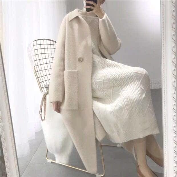 mink Cashmere coat Mid length version Easy Large Fur knitting Cardigan waterproof Mink cashmere coat overcoatin the Women's clothing/Boutique , Sweaters category - from Buy2taobao.com to provide professional Taobao agent buy service