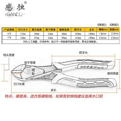 斜口钳7寸 6寸剪钳独资福冈嘴钳工具强力剪钢丝电工偏口剪线钳|ruв категории оборудование/инструменты, ручной инструмент, задействование таких инструментов, кусачки - от Buy2taobao.com для оказания профессиональной услуги покупки агента Taobao