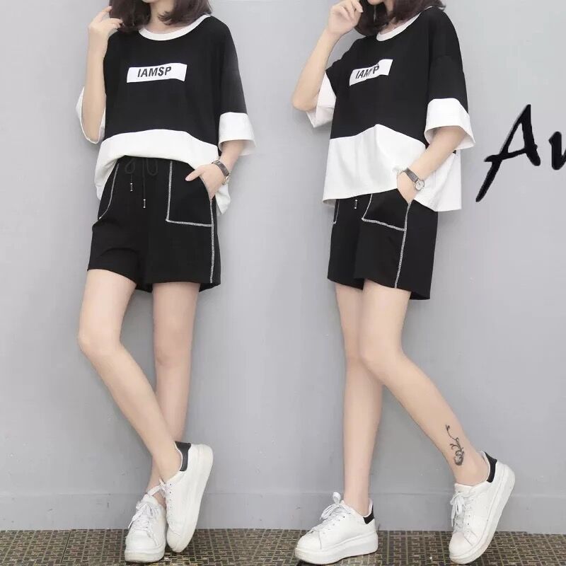 Casual suit 2019 new pattern Korean Edition Easy Sportswear summer student Athletic Wear fashion Two piece setin the Women's clothing/Boutique , Set/Student uniforms/Work uniforms , Leisure sports suit category - from Buy2taobao.com to provide professional Taobao agent buy service
