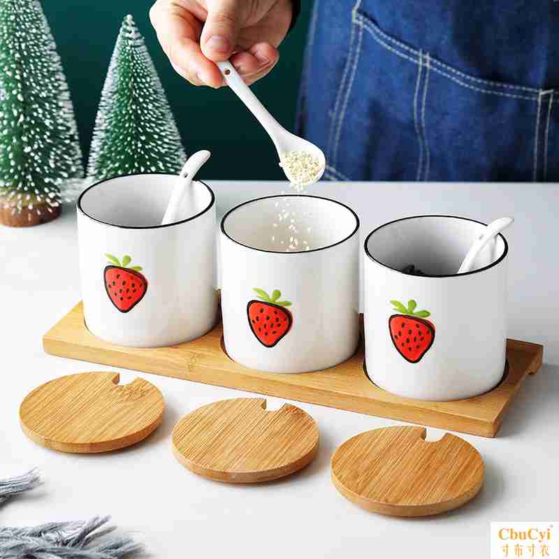 household Sauce pot kitchen Three-piece Suite With cover Condiment bottles Northern Europe Pepper Salt shaker suit Japanese ceramics Cruetin the Kitchen/Cooking utensils , Kitchen Gadgets/Kitchen storage , Storage jars/Kitchen storage containers , Seasoning bottles category - from Buy2taobao.com to provide professional Taobao agent buy service