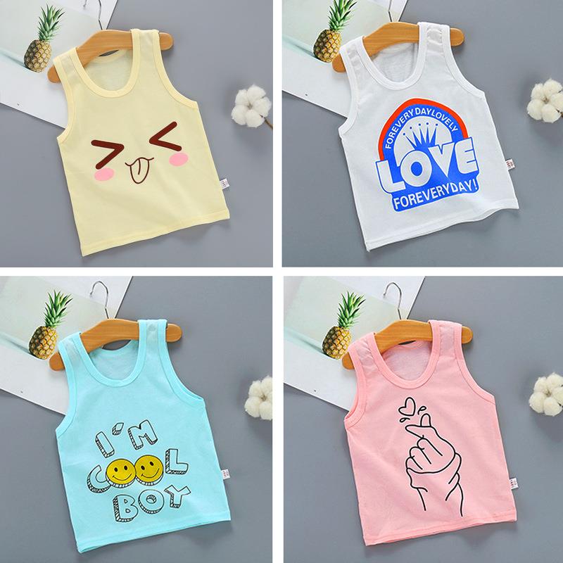 八7九6-12个月婴儿夏天背心0-3岁半男宝宝2到3岁女宝宝4纯棉上衣5|ruв категории Детская одежда, жилет подтяжки - от Buy2taobao.com для оказания профессиональной услуги покупки агента Taobao