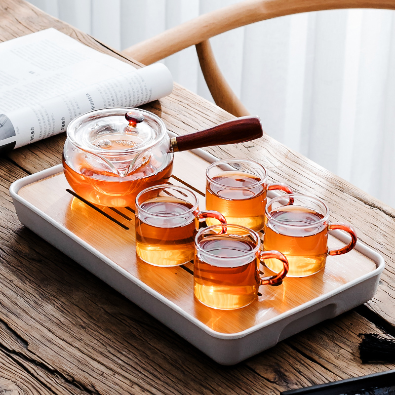 Japanese Glass teapot High temperature resistance suit tea tray Chahai Bamboo Storage Tray Tea Service householdin the Tableware , Tea set , Kung Fu Tea category - from Buy2taobao.com to provide professional Taobao agent buy service