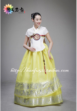 [韩服名家租赁店]韩国进口高档传统女士烫金高腰韩服出租/ygg-2