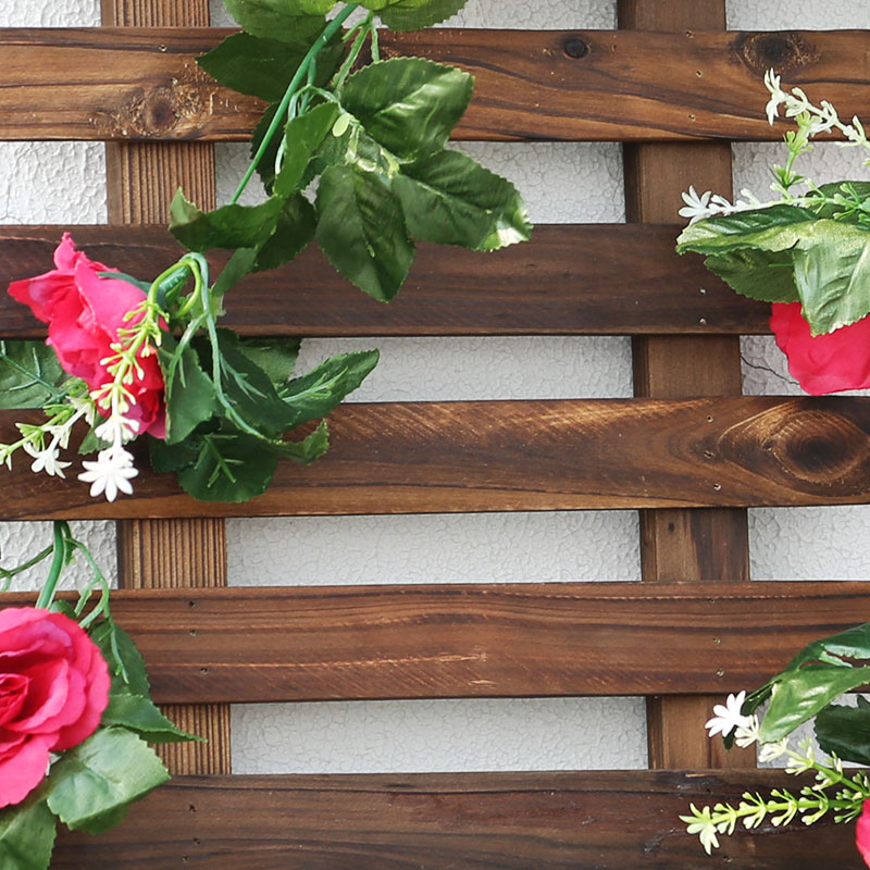 Flower trellis Hanging type Wall Decorated wall Wall hanging lattice Garden decorate courtyard Anticorrosive wood pylons balcony fence enclosurein the Flower delivery/Flowers simulation/Plants gardening , Gardening supplies , Large fence/Fences category - from Buy2taobao.com to provide professional Taobao agent buy service