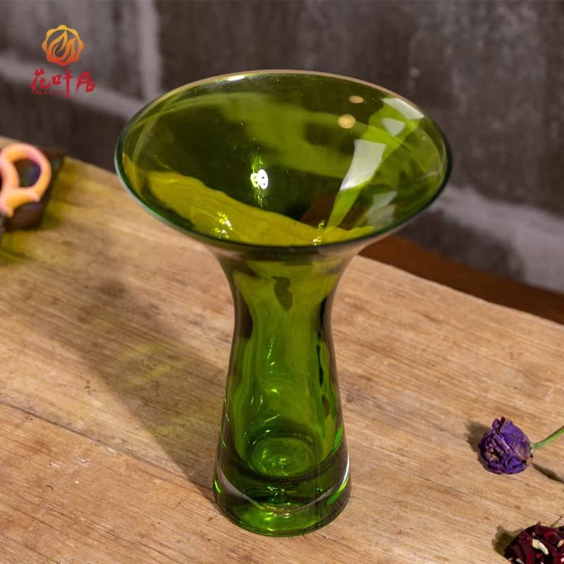 花叶居 玻璃花器 透明创意小清新绿花瓶水培鲜花插花瓶摆件容器|ruв категории доставка цветов/цветок моделирования/растения садоводства, ваза/цветок/горшок/цветок (новый), ваза - от Buy2taobao.com для оказания профессиональной услуги покупки агента Taobao