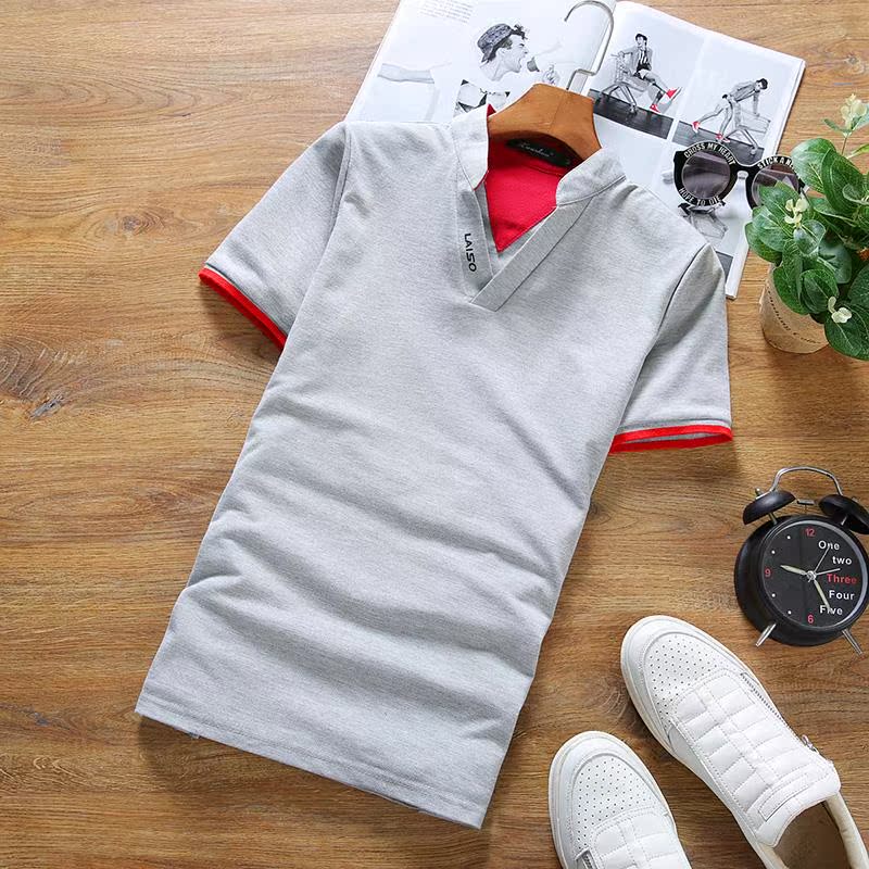男士立领短袖polo衫Mens Stand Collar short sleeve polo shirt|ruв категории Мужская одежда, поло - от Buy2taobao.com для оказания профессиональной услуги покупки агента Taobao