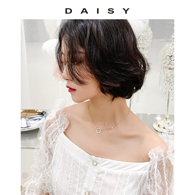 The legend of the blue sea Necklace circle Hollow the republic of korea Simplicity temperament Pendant clavicle Jewelryin the Accessories/Fashion Jewelry, Necklace category - from Buy2taobao.com to provide professional Taobao agent buy service