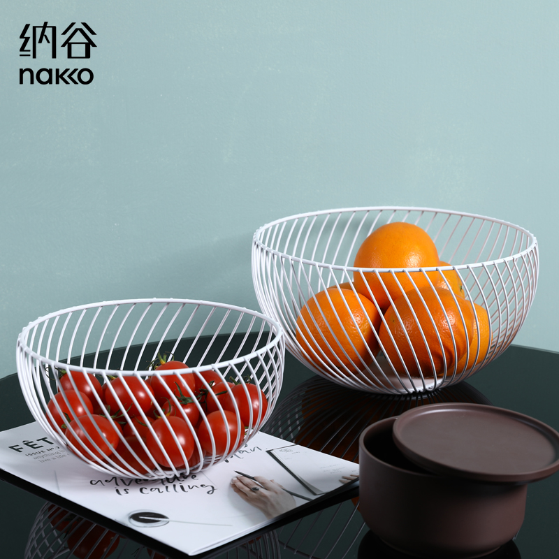 Notani Iron art Fruit plate originality modern a living room household Fruits Basket snacks Refrigerator tea table Storage basketsin the Tableware , Tableware , Fruit bowl/Fruit plate/Hamper category - from Buy2taobao.com to provide professional Taobao agent buy service