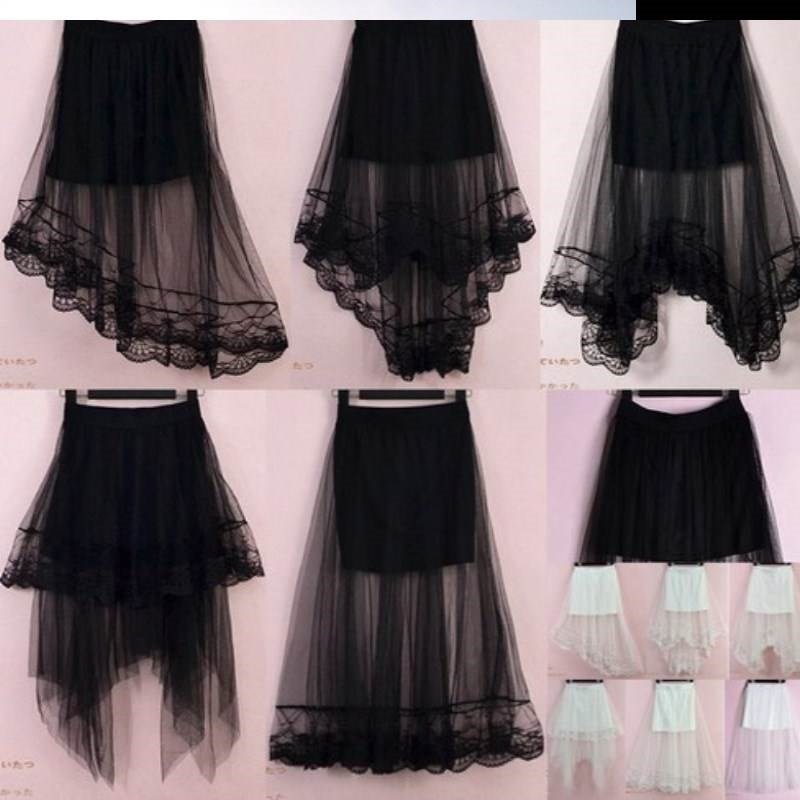 Gauze skirt Mosaic Ultra cents Hollow 2019 Black dress lady Ultra-fire Primer Lotus translucent fashion Smallerin the Women's clothing/Boutique , Skirts category - from Buy2taobao.com to provide professional Taobao agent buy service