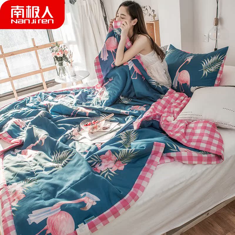 南极人100%纯棉大豆纤维夏凉被空调被全棉夏被夏季可水洗薄款被子|msdalam kategori seperai dan bantal, 被子, 化纤被 - dari Buy2taobao.com untuk memberikan perkhidmatan ejen Taobao profesional membeli