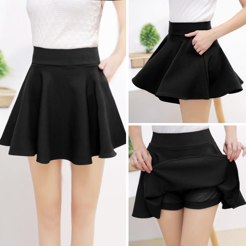 Skirt girl spring and summer 2019 skirt new pattern Culottes pocket Pompous skirt Umbrella skirt Paige Pleated skirtin the Women's clothing/Boutique , Skirts category - from Buy2taobao.com to provide professional Taobao agent buy service