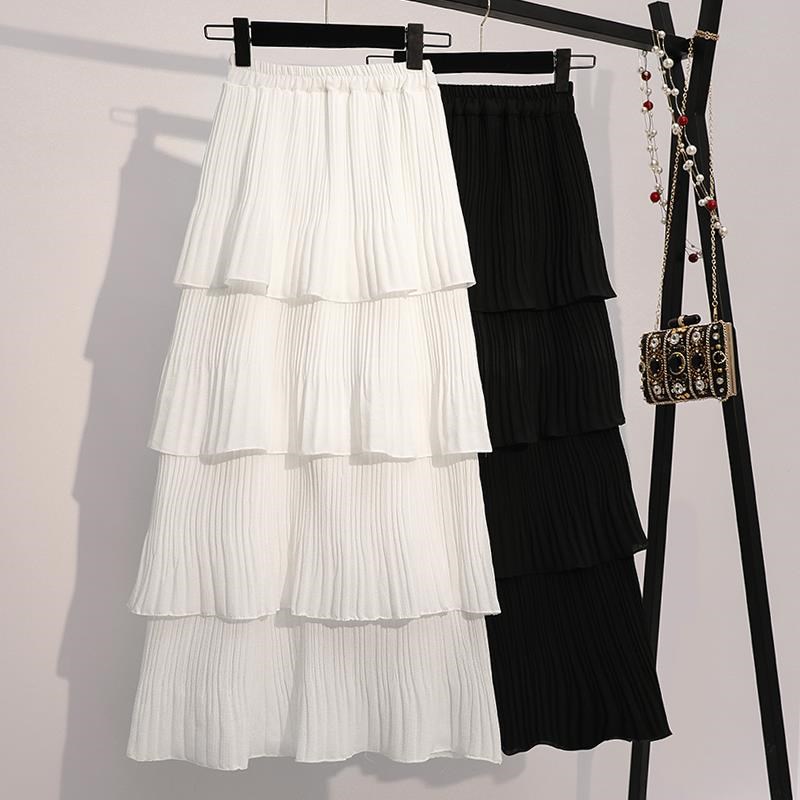 2019 summer new pattern skirt Cake skirt Versatile Paige a word white Short skirt Bouffancy student skirtin the Women's clothing/Boutique , Skirts category - from Buy2taobao.com to provide professional Taobao agent buy service