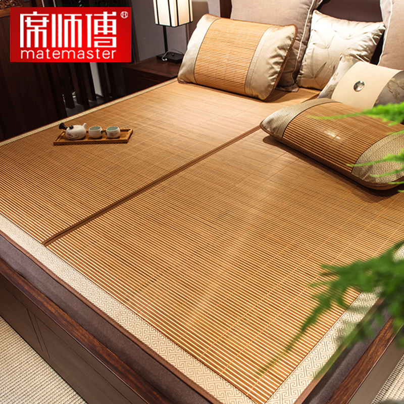 席师傅竹席凉席1.8m床1.5夏季单人折叠竹子夏天双面草席子1.8x2米|ruв категории постельные принадлежности, мат/бамбуковый мат/раттан мест/соломенный мат/кожаный мат - от Buy2taobao.com для оказания профессиональной услуги покупки агента Taobao