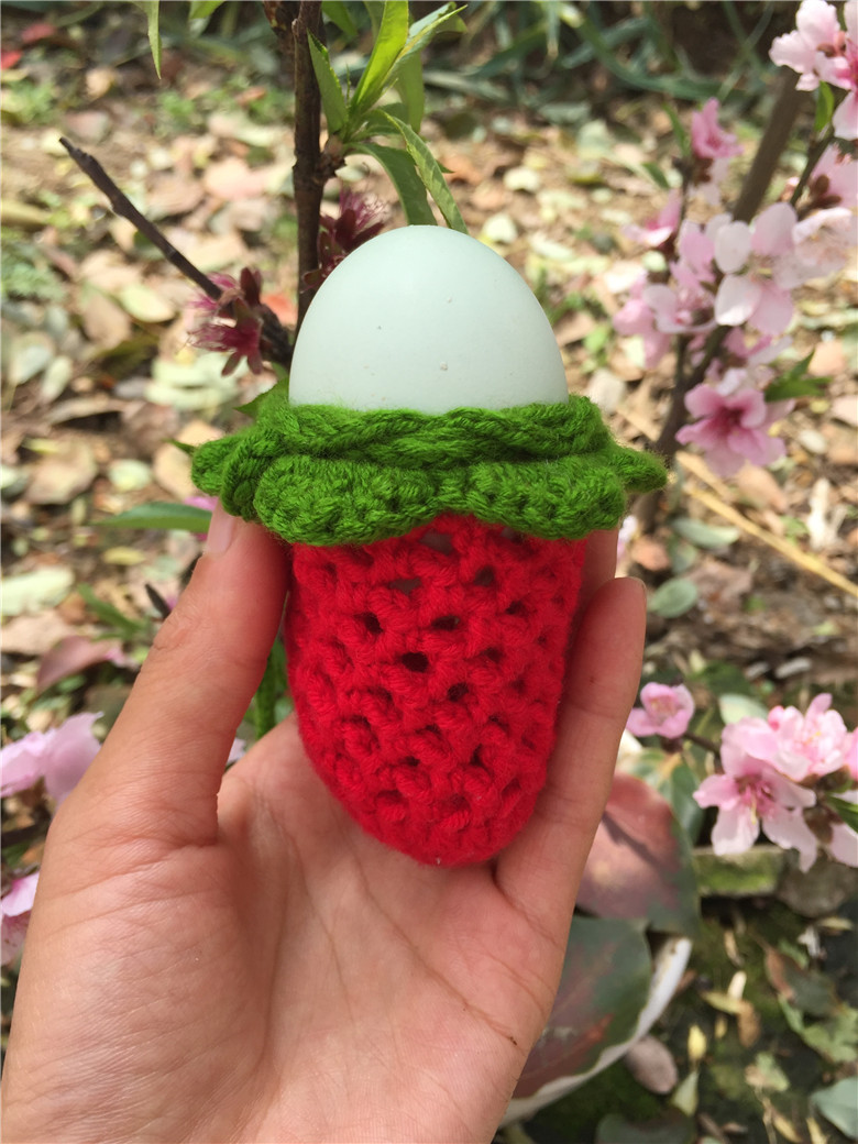 手工编织毛线蛋兜成品立夏端午节草莓蛋网蛋袋幼儿园斗蛋护蛋撞蛋|ruв категории игрушка/коляска/головоломка/блоки/модель, ручной/творческие diy, ткацкий станок/Ручная вязка/вышивка класса - от Buy2taobao.com для оказания профессиональной услуги покупки агента Taobao