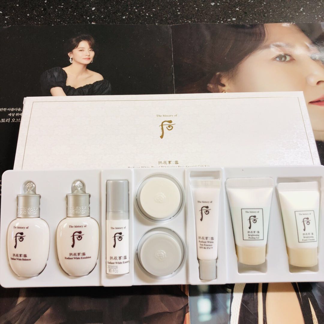 韩国专柜 后 雪美白水乳精华面霜美白津膏洗面奶祛角质防晒8件套|msdalam kategori Beauty/badan/minyak pati, 旅行装/体验装 - dari Buy2taobao.com untuk memberikan perkhidmatan ejen Taobao profesional membeli
