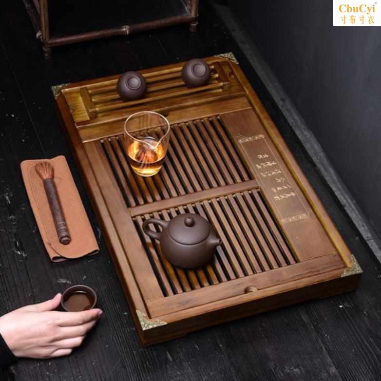 摆设家用茶盘家居简约结婚实木木制桌面中间仿古精品茶宠工夫过滤|msdalam kategori pinggan mangkuk, set teh, dulang teh - dari Buy2taobao.com untuk memberikan perkhidmatan ejen Taobao profesional membeli