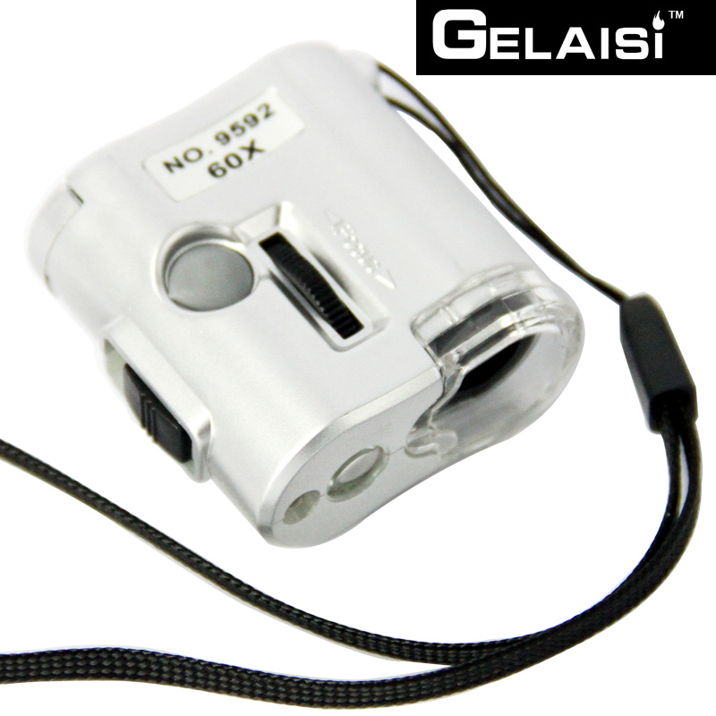 Jewelry loupe Handheld Microscope LIGHT 60 Double Antique appraisal 60X Money detector function 9592in the Electronic Dictionary/Electronic paper book/Stationery , Drawing measurement products , Microscope category - from Buy2taobao.com to provide professional Taobao agent buy service