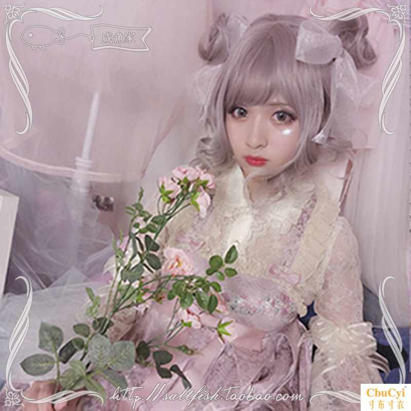 咸鱼Lolita空气齐刘海古风彩粉色渐变假发套包团子头双马尾|ruв категории плесень играть/Аниме/вокруг/cos/настольные игры, Косплей одежды/реквизит/услуги, Косплей аксессуары/реквизит/кукла одежды - от Buy2taobao.com для оказания профессиональной услуги покупки агента Taobao