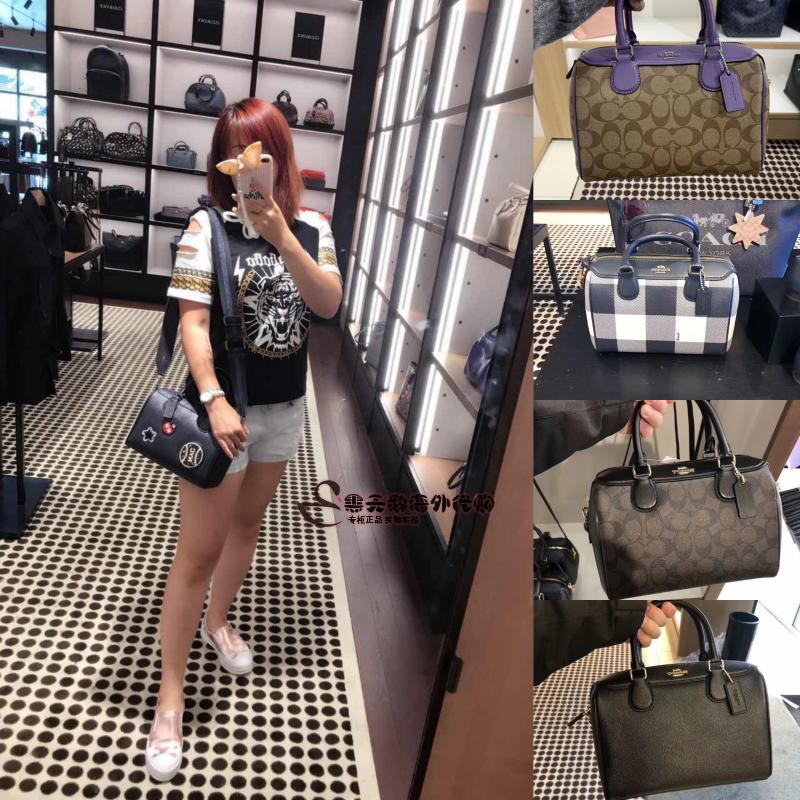 正品COACH/蔻驰女包波士顿包老花真皮单肩斜挎手提包枕头水桶包|ruв категории игрушка/коляска/головоломка/блоки/модель, детей пакет/рюкзак/камера, сумка/сумка/карман - от Buy2taobao.com для оказания профессиональной услуги покупки агента Taobao