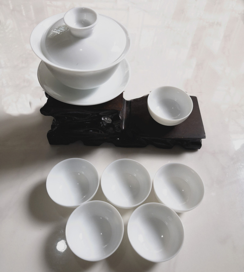 羊脂玉功夫茶具套裝陶瓷7頭工夫配件純白茶杯介碗潮州工夫茶具在類目 餐飲具, 茶具, 功夫茶具中 - 來自Buy2taobao.com提供專業的淘寶代購服務