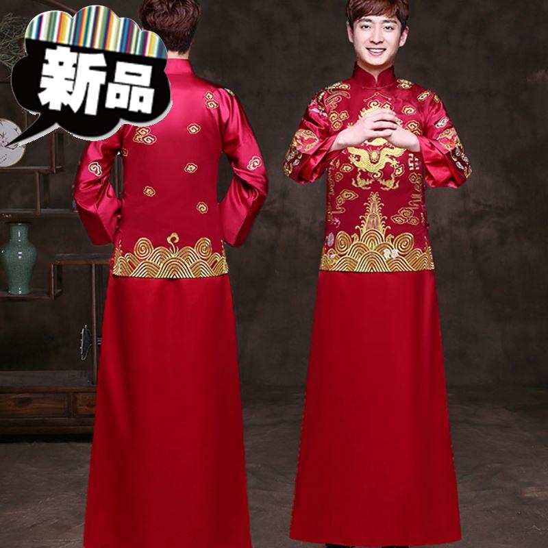 结婚社会人小伙服a新郎2019新款中式古装男士复古情侣礼中国风|ruв категории Мужская одежда, национальная одежда - от Buy2taobao.com для оказания профессиональной услуги покупки агента Taobao
