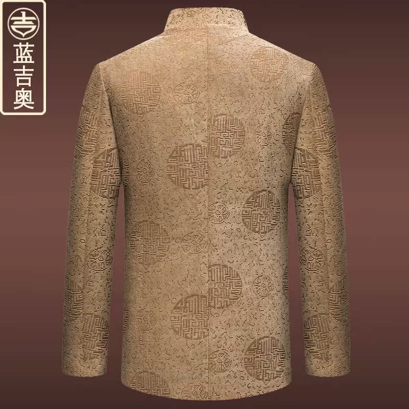 中老年人唐装男春季上衣中式中山装爸爸爷爷老人衣服装中国风外套|ruв категории Мужская одежда, национальная одежда - от Buy2taobao.com для оказания профессиональной услуги покупки агента Taobao