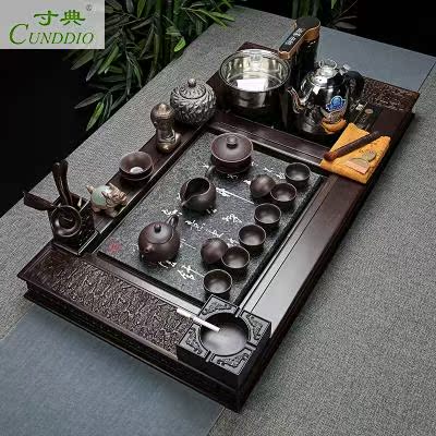 黑檀木乌金石茶盘茶具套装全自动快速炉紫砂功夫整套茶具套装家用|ruв категории посуда, чайный сервиз, кунг - Фу, чайный сервиз - от Buy2taobao.com для оказания профессиональной услуги покупки агента Taobao