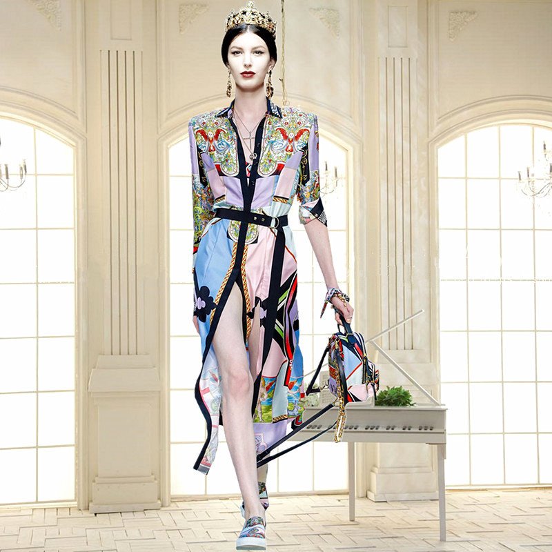 Early autumn European and American new fashionable dress rev|msdalam kategori adat peribadi/Design Services/DIY, beg pakaian adat, Pakaian adat, pakaian/pakaian seragam/perkhidmatan perniagaan disesuaikan - dari Buy2taobao.com untuk memberikan perkhidmatan ejen Taobao profesional membeli