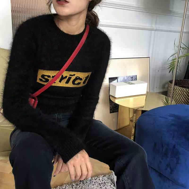 【现货】MissSha 秋冬大王刺绣修身短款马海毛毛衣上衣女在类目 女装/女士精品, 毛衣中 - 来自Buy2taobao.com提供专业的淘宝代购服务