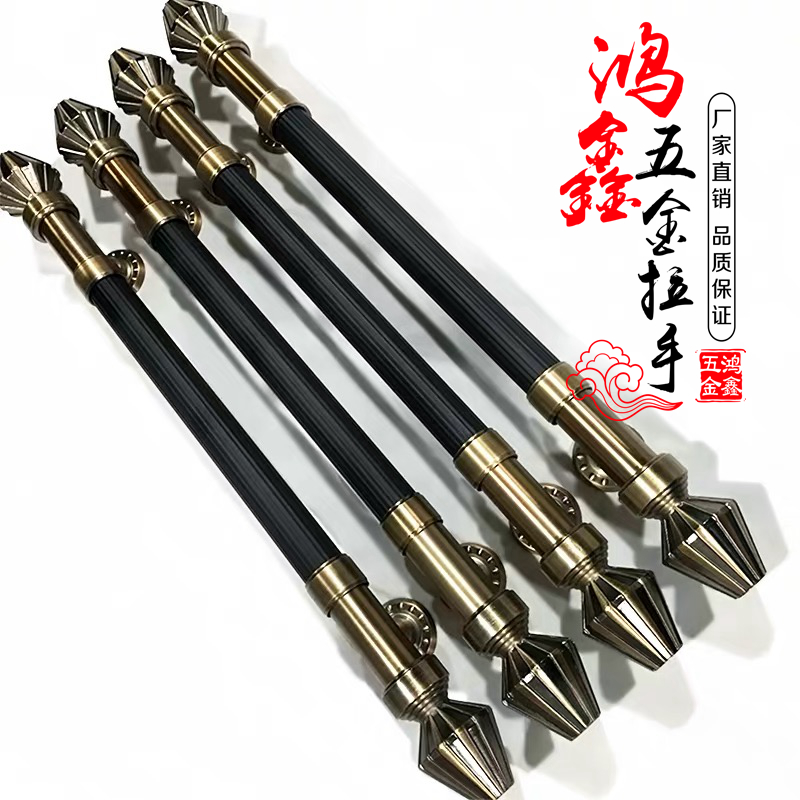 Chinese antique Big gate handle European style luxury modern Bronze hotel Glass door Wooden doors Pull the Matte blackin the Basic building materials , Home Hardware , Handle , Handle category - from Buy2taobao.com to provide professional Taobao agent buy service