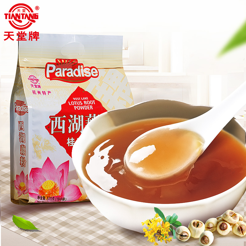 天堂牌西湖藕粉杭州特产桂花莲藕粉羹速溶免煮冲饮品代餐藕粉570g在类目 咖啡/麦片/冲饮, 藕粉/麦片/冲饮品, 藕粉中 - 来自Buy2taobao.com提供专业的淘宝代购服务