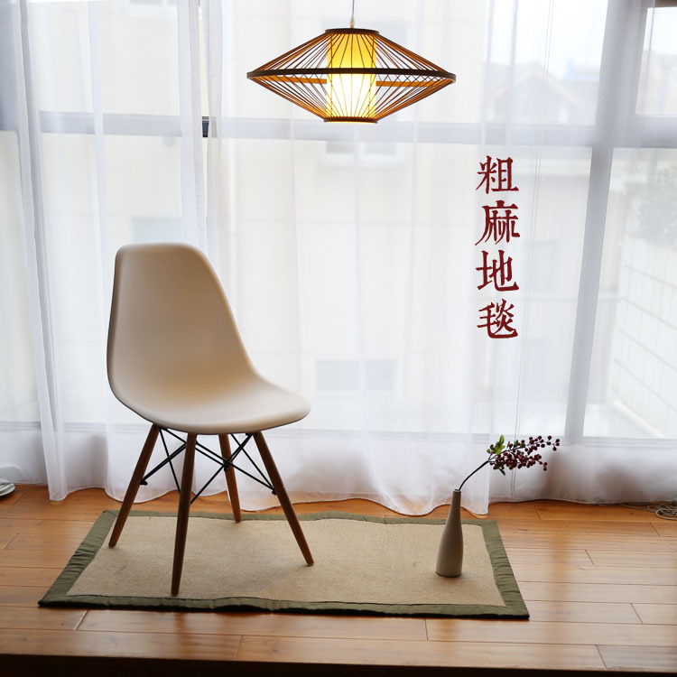 出口日本 天然棉麻客厅卧室地毯飘窗垫 日式茶几防滑地垫窗台垫在类目 居家布艺, 地毯中 - 来自Buy2taobao.com提供专业的淘宝代购服务