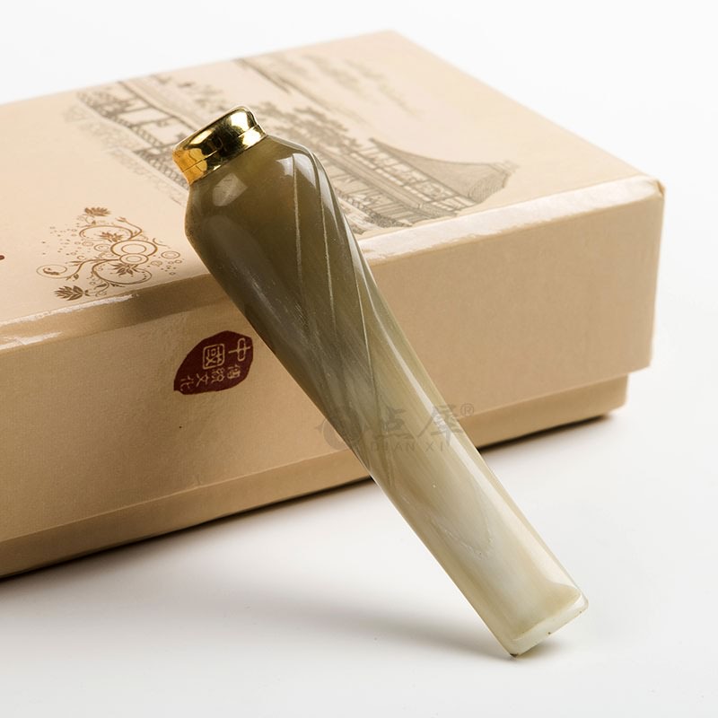 Point rhinoceros quality goods natural Yak horn Cigarette holder Washable loop Filter element Cigarette holder Gift box Husband giftin the ZIPPO/Swiss Army Knife/Glasses , Smoking , Mouthpiece category - from Buy2taobao.com to provide professional Taobao agent buy service