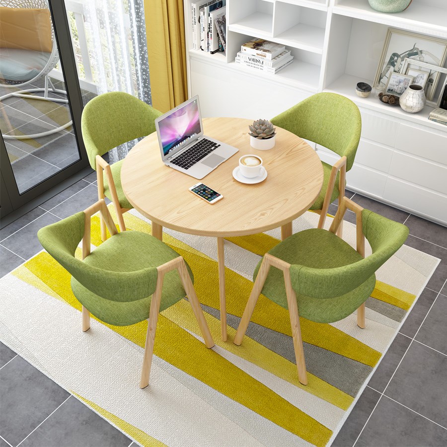 Northern Europe Dining chair household Light extravagance Sales offices Negotiate Tables and chairs Negotiation round table shop The reception coffee Tea shop tablein the Business/Office Furniture , Office Furniture , Desk , Conference table category - from Buy2taobao.com to provide professional Taobao agent buy service