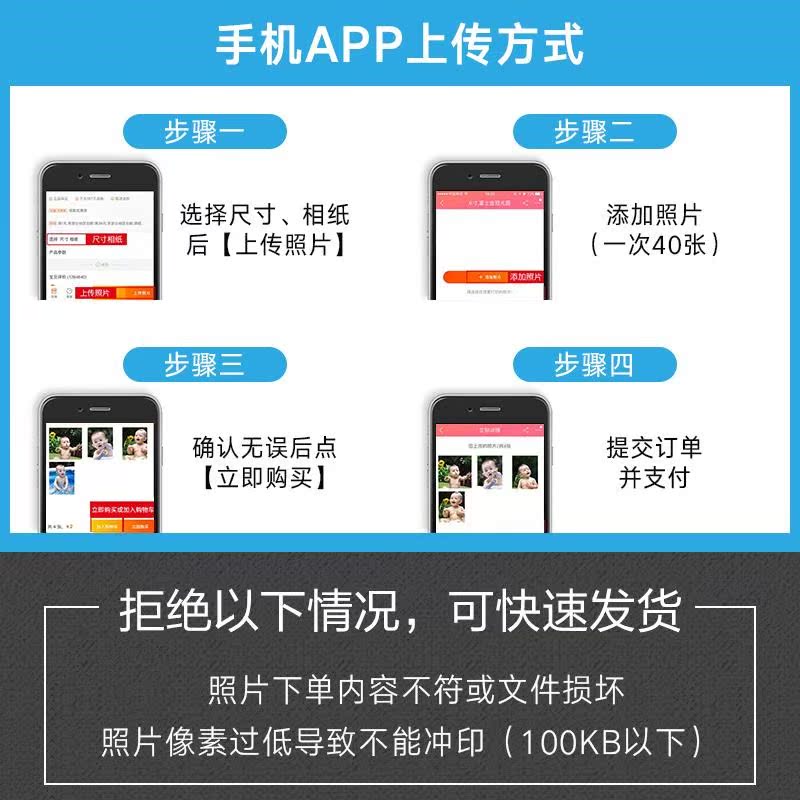2018洗照片 冲印打印相片过塑塑封冲洗冷裱5寸6寸晒刷手机照50张在类目 个性定制/设计服务/DIY, 照片冲印中 - 来自Buy2taobao.com提供专业的淘宝代购服务