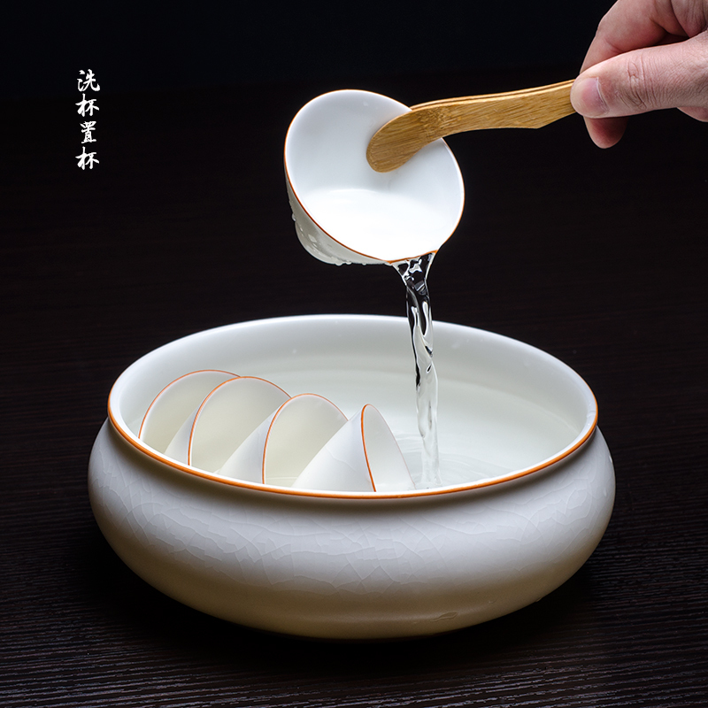 大号茶洗汝窑开片陶瓷功夫茶道茶具六君子零配件杯洗水盂水洗笔洗在类目 餐饮具, 茶具, 茶道/零配中 - 来自Buy2taobao.com提供专业的淘宝代购服务