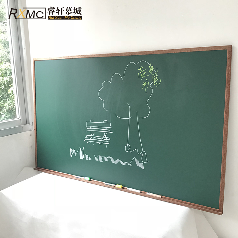 绿色黑板教学木框吸磁壁挂式实木框墙贴粉笔教学培训贴涂鸦墙|ruв категории Домашний быт, роспись - от Buy2taobao.com для оказания профессиональной услуги покупки агента Taobao