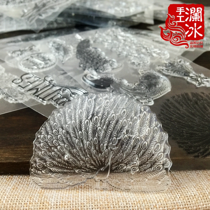 透明印章 scrapbook DIY相册卡片手帐橡皮章成